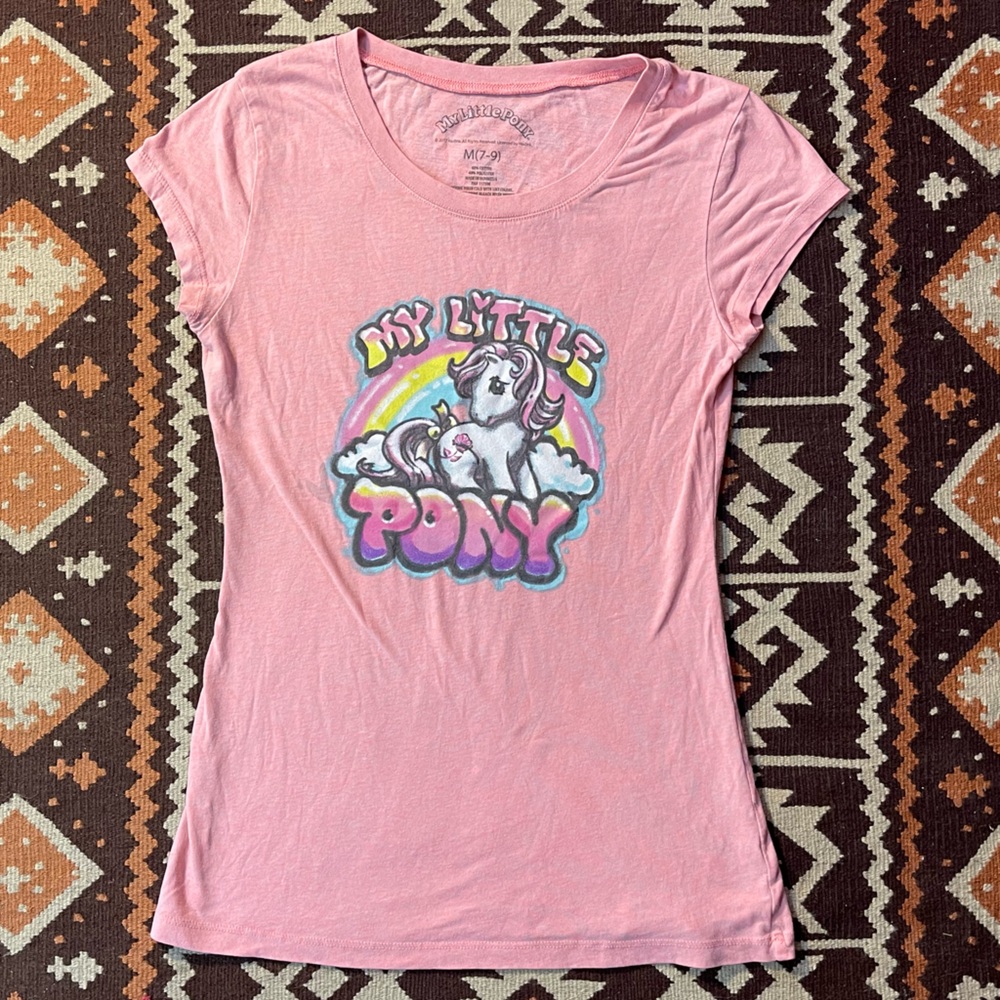 2017 Hasbro My Little Pony Airbrush Graffiti Style T-Shirt Medium